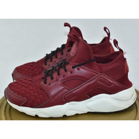 Nike Air Huarache Run Ultra Mens Shoes Size 9.5 Team Red Gym Sail Sneakers - Picture 5 of 10